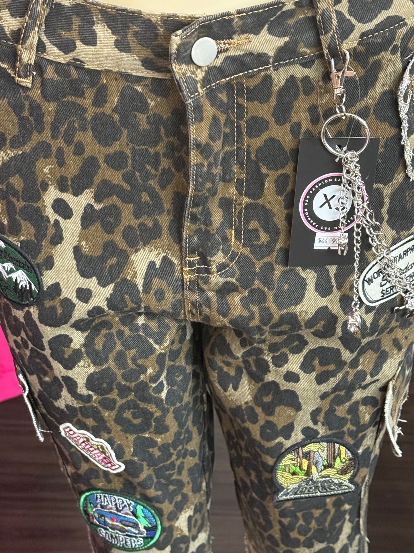 Exotic leopard patch jhorts