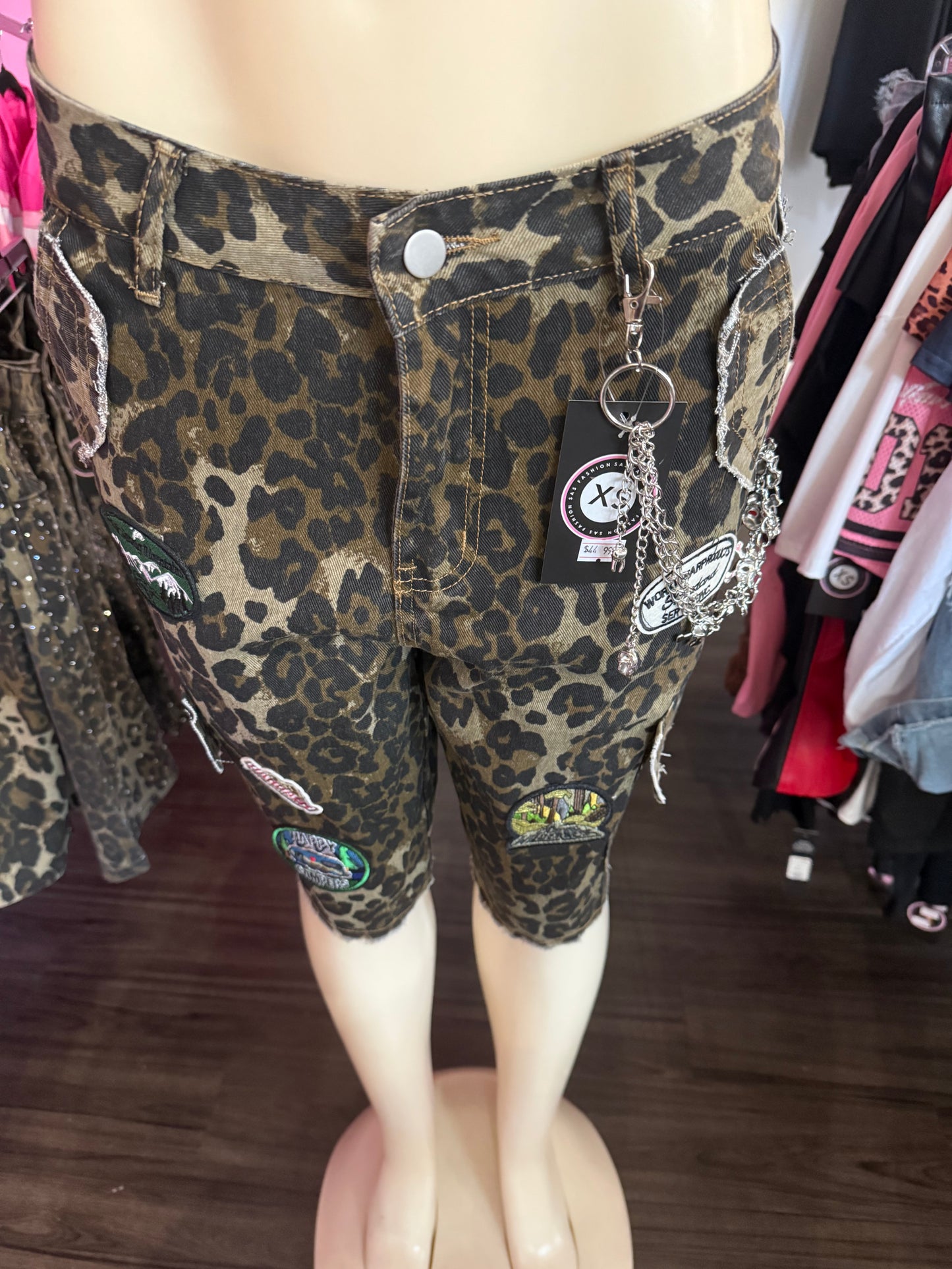 Exotic leopard patch jhorts