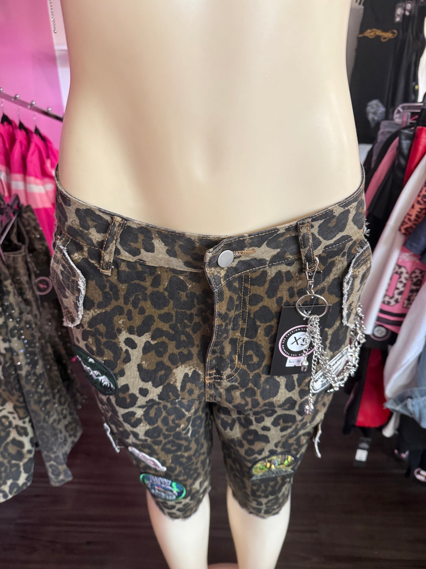 Exotic leopard patch jhorts