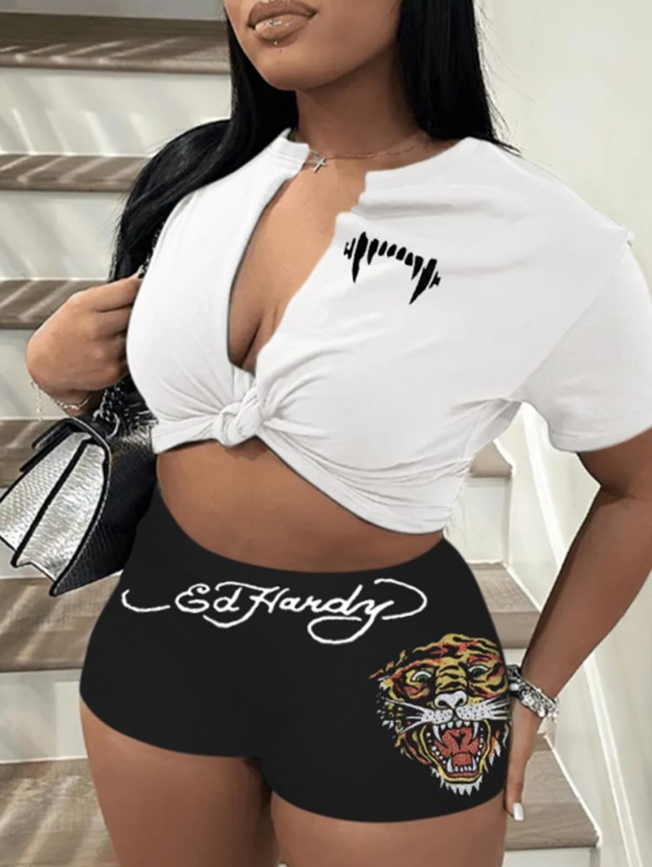 Ed hardy short set