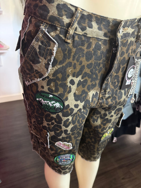 Exotic leopard patch jhorts