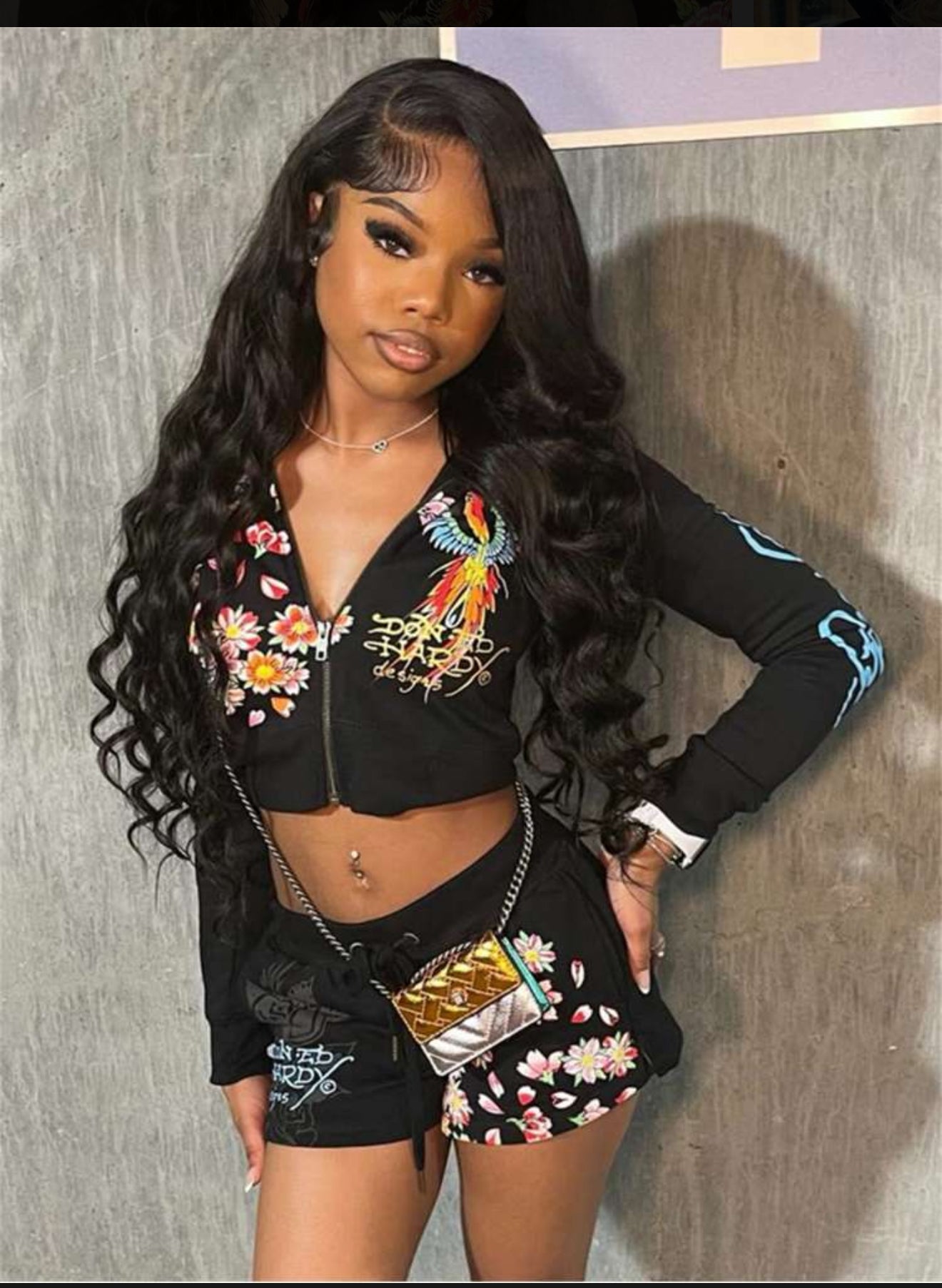 Ed hardy short set