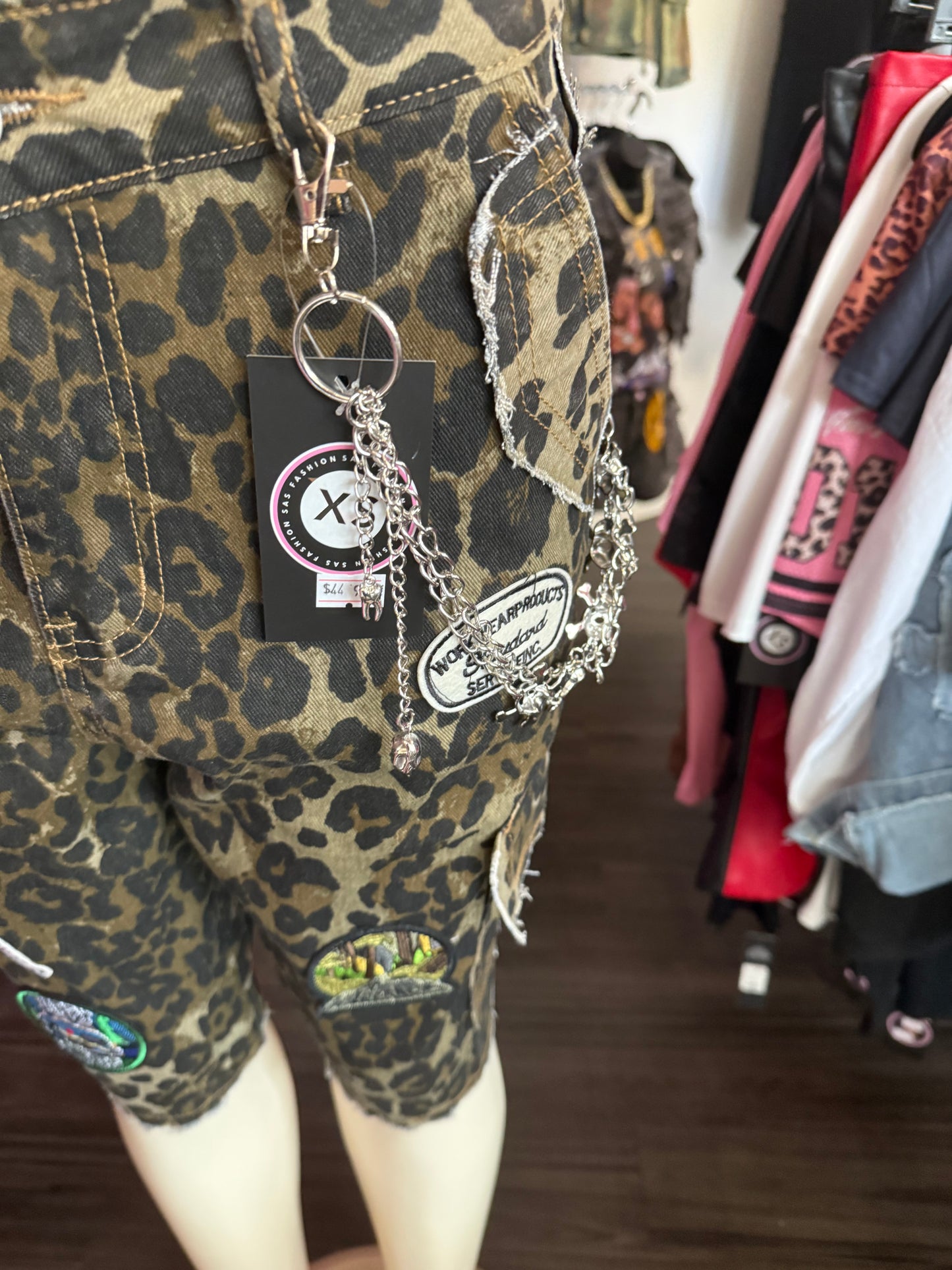 Exotic leopard patch jhorts