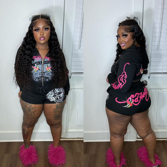 Ed hardy short set